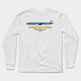 Boeing B777-300ER - Cathay Pacific Airways "Asia's World City" Long Sleeve T-Shirt